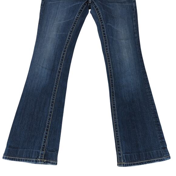 Miss Me JD1047B Boot Cut Jeans Embellished Back Pockets Women's 27 White Stitch - Picture 4 of 10